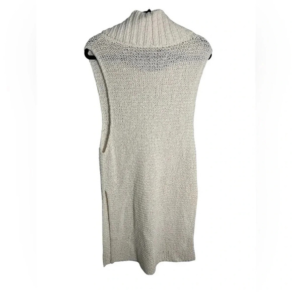 Free People White Horses Cream knit tunic sweater sz Small - Picture 5 of 6